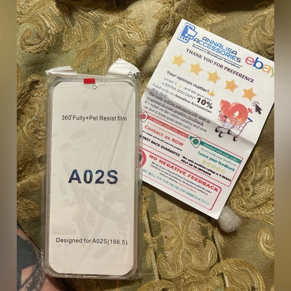 Samsung A02 360 degrees clear phone case